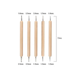 ensemble pinceaux outils céramique sculpture poignées bois métal pointes plastique transparent ergonomiques