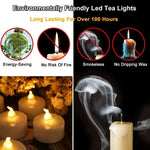 bougies led sans flamme scintillantes blanc modernes lumineuses pack 12 24 6pcs