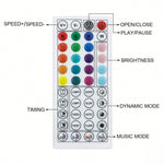 ruban led multicolore moderne 10m 20m 30m bluetooth télécommande application chambre