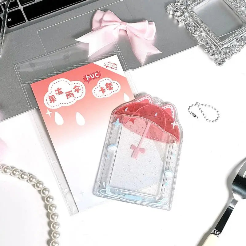 porte cartes transparent kawaii motifs animés couleurs vives chaines mignon personnages variés