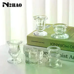 bougeoir transparent classique adhésif décoration maison mariage ornements transparent raisonné