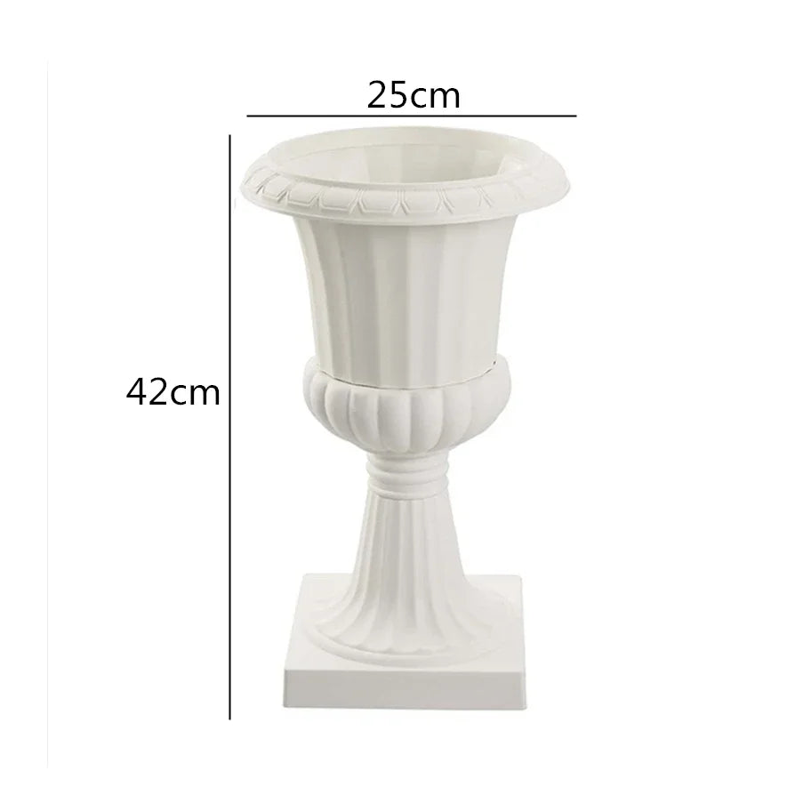 vase noir blanc rayures horizontales intérieur extérieur décoration jardin maison