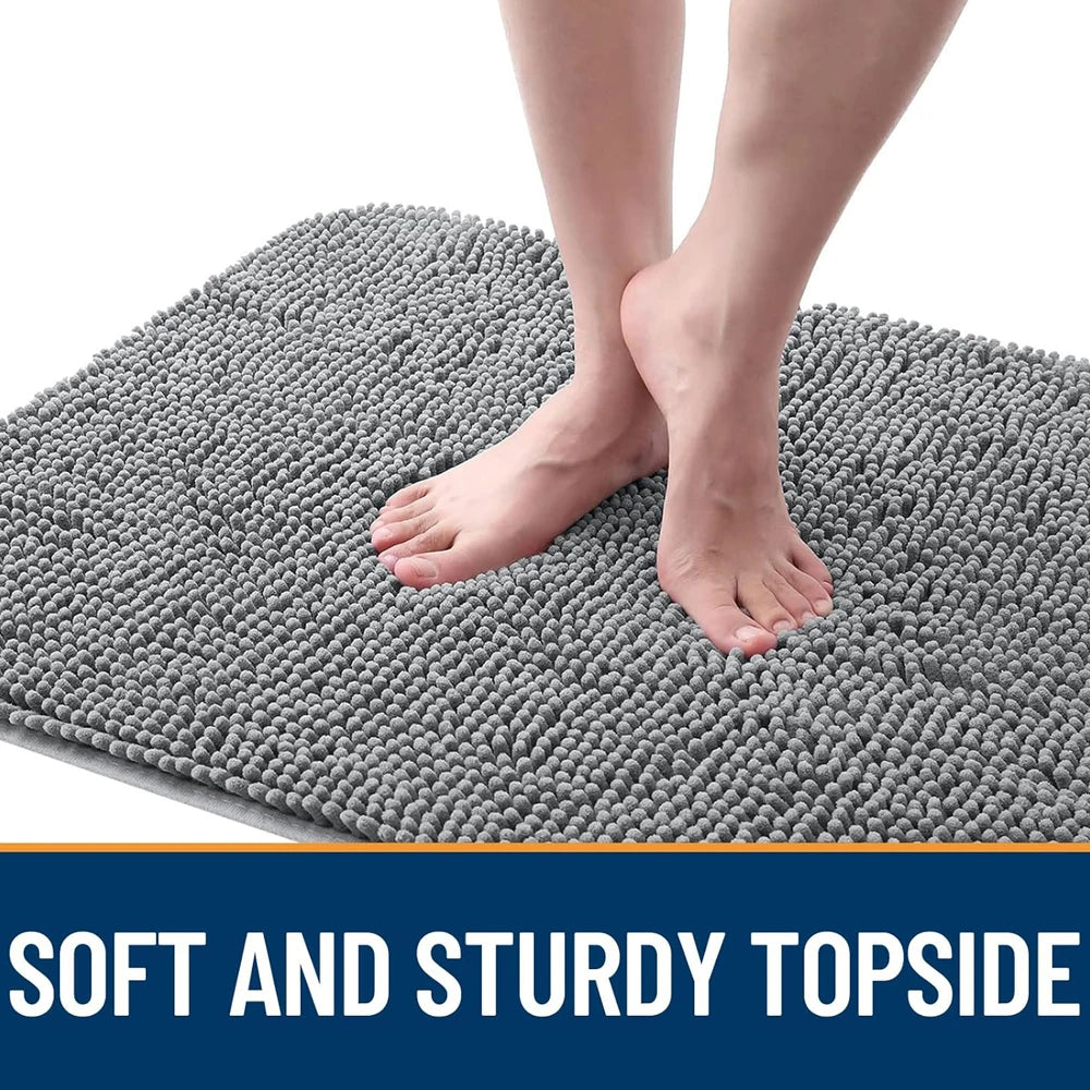 tapis antidérapant absorbant boueux porte moderne gris boules rapide sécher