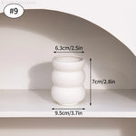 vases céramique blancs minimalistes simples décoratifs hydroponiques fleurs séchées nhà cửa