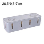 boîte rangement câbles rose clair moderne pratique 26cm 9,5cm 7cm