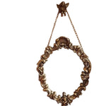 miroir baroque doré ornements sculptés anges chaines decoration maison accessories français
