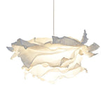 abat jour nuage blanc moderne suspension décoration chambre semi transparent