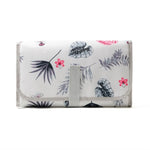 tapis changement portable bébé motif animalier blanc gris bleu