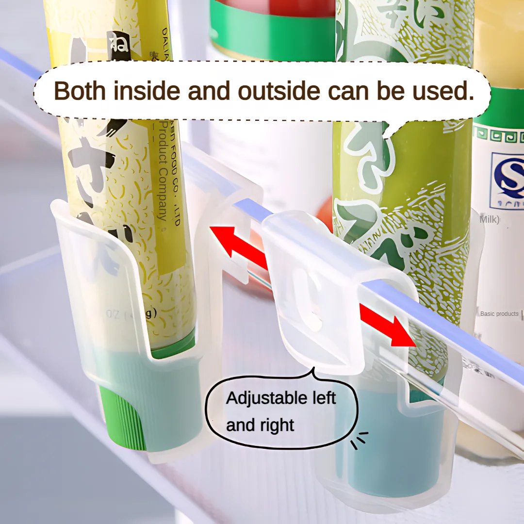 porte bouteilles adhésifs transparents modernes boîte rangement cuisine imperméable pvc