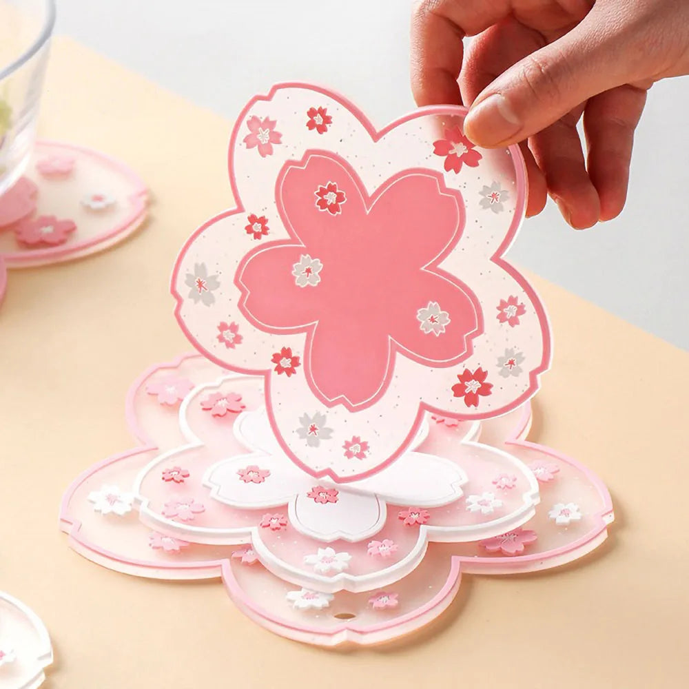 support verre transparent floral rose blanc respectueux environnement nouveau classique décoratif