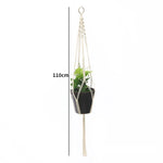 porte plantes suspendus macramé bois boho pots fleurs jardins decoration balcon maison