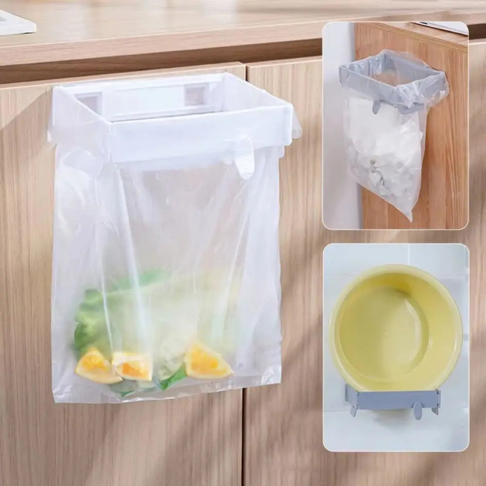 bac déchets suspendu transparent adhésif blanc gris moderne pratiqueéconomie espace cuisine