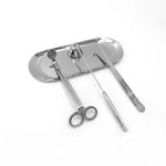 ciseaux bougie plateau moderne noir argent or rose gold geometrique