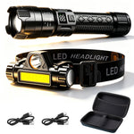 lampe torche lampe frontale rechargeable haute luminosité éclairage nocturne certification rohs ccc moderne pratique