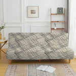 couverture canapé lit élastique géométrique noir gris moderne machine lavable 185 210cm