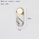 lampe murale marbre blanc noir moderne adhésif led 4000k 3000k 5000k chambre cuisine