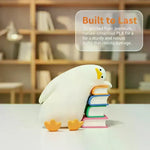 décoration oiseau canard blanc orange moderne adhésif chambre étudiant étagère