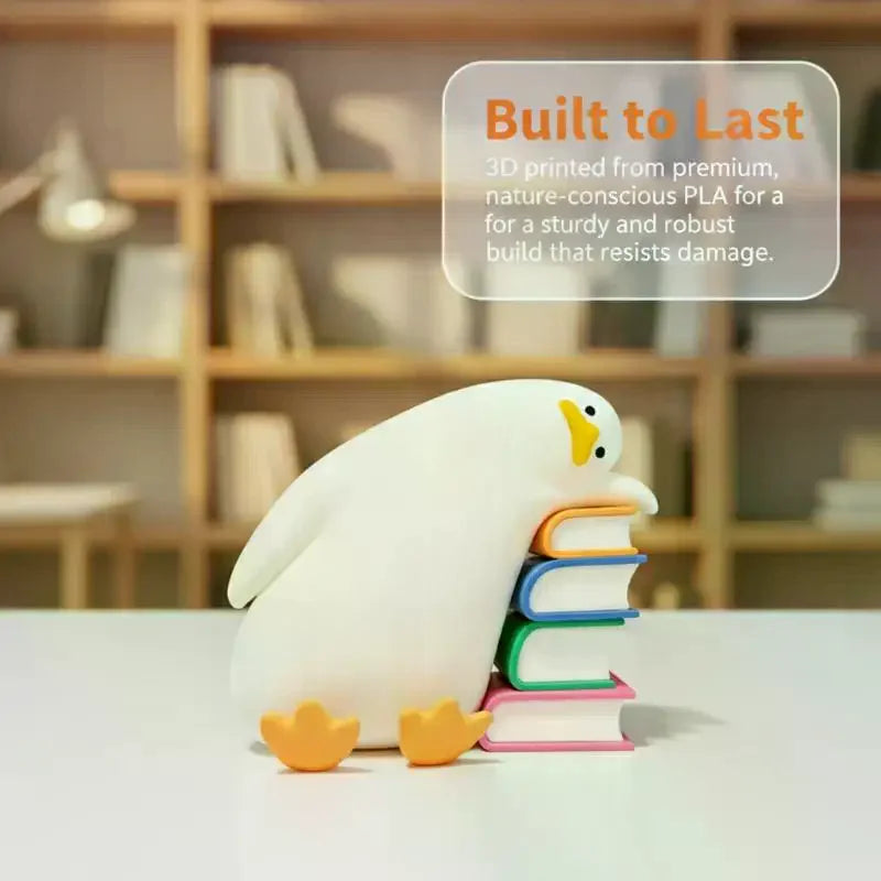 décoration oiseau canard blanc orange moderne adhésif chambre étudiant étagère