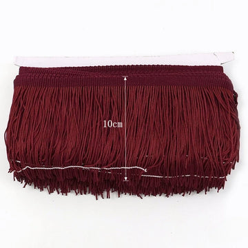 franges pompons rouge ruban polyester 30cm 20cm 15cm décor vêtement rideau textiles maison