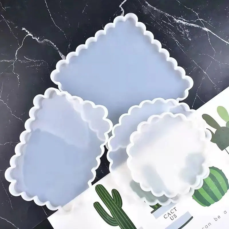 coasters silicone blanc bleu rose violet vert lisses modernes minimalistes