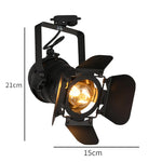 spot lumineux noir moderne tringle led éclairage industriel interrupteur bouton