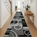tapis moderne abstrait gris marron duveteux antidérapant polyester polypropylène extérieur prière chambre commercialisation