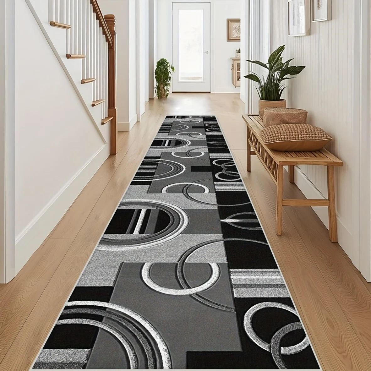 tapis moderne abstrait gris marron duveteux antidérapant polyester polypropylène extérieur prière chambre commercialisation