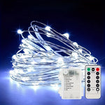 guirlande lumineuse dorées moderne 10m 100led télécommande ip67 20m 200led