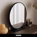 meuble rangement moderne commode tiroirs table maquillage miroir tabouret bois chêne massif beigeclair