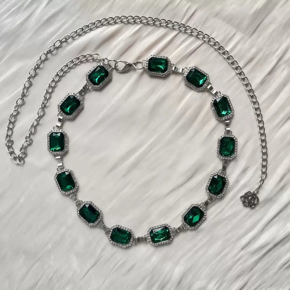 bracelet métal strass rouge vert marron noir bleu clair classique élégantSizeMode boucle