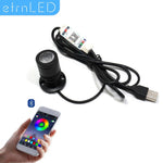 projecteur led noir moderne bluetooth controllable 1w 3w usb 5v chambre coucher