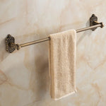 porte serviettes bronze ornements floraux porte savon porte papier classique serviette beige papier blanc