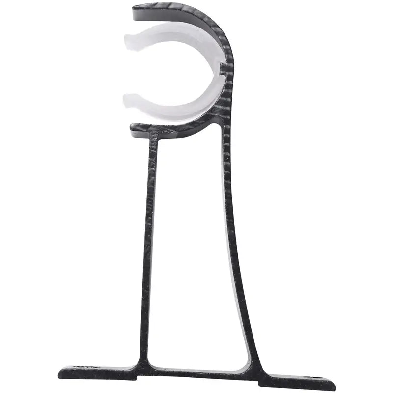 supports rideau noirs modernes boucles plastique texture métallique