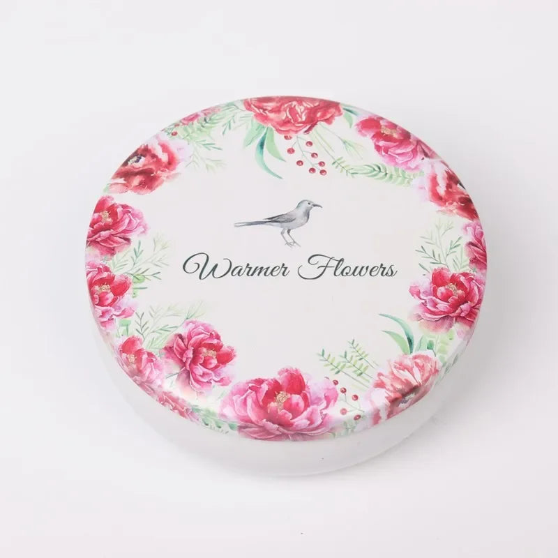 boîtes rondes métal fleurs vintage blanc beige macarons biscuits cadeaux préservation fraîcheur