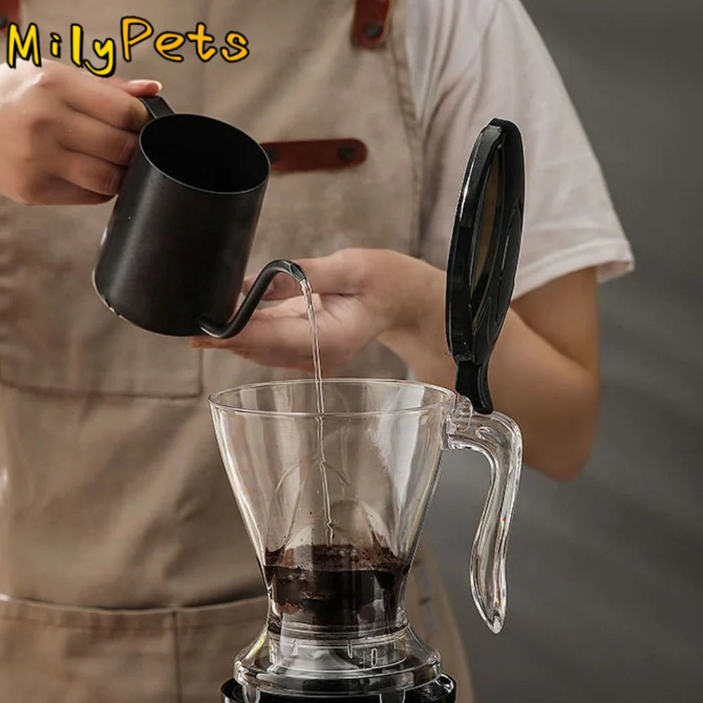 filtre transparent moderne tasse couvercle métal carafe verre haute qualité préparation thé