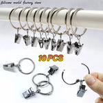 clips porte clés anneaux argentés clips métal inoxydable moderne accessoire ouverture fixations 10pcs