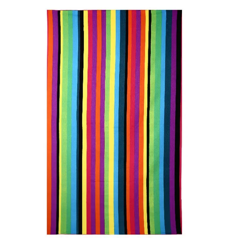 serviette plage microfibre rapide absorption multicolore motifs été noël drapeaux palmiers