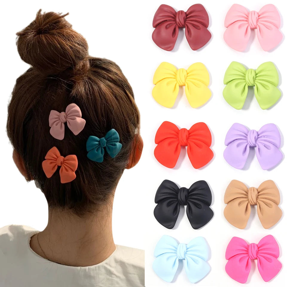 figurines kawaii rubans noues couleur diverse scrapbooking artisanat décoration moderne enfants clips