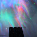Projecteur galaxie utilisé comme veilleuse dans une chambre d'enfant