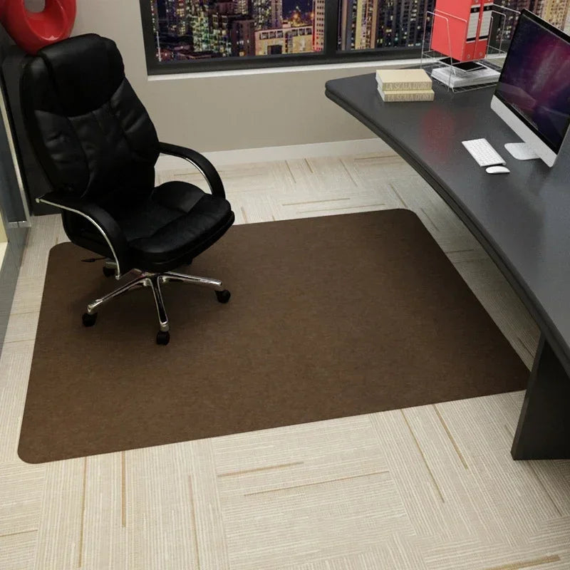 tapis sol antidérapant imperméable résistant décoloration polyester pvc moderne noir marron grisclair grisfoncé
