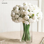 décoration intérieure moderne bouquet fleurs artificielles rose clair blanc violet