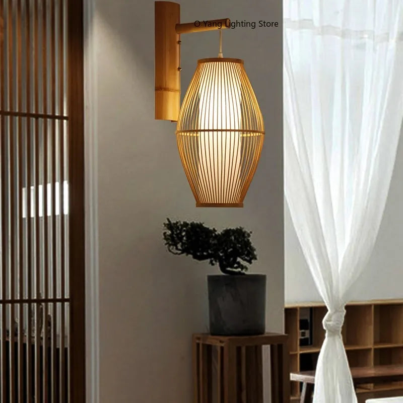 Abat-jour rotin blanc lampe chevet