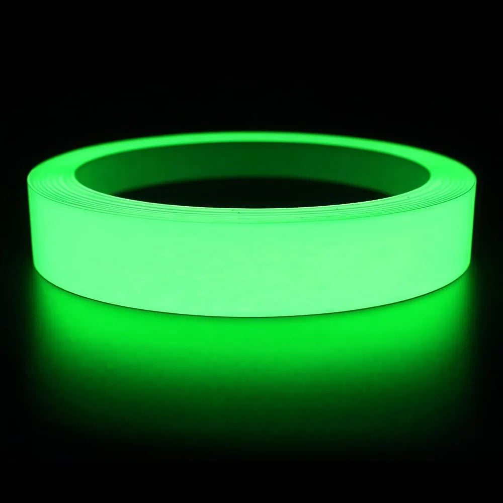 ruban adhésif lumineux vert flèches cercles waterproof autoagglutinant