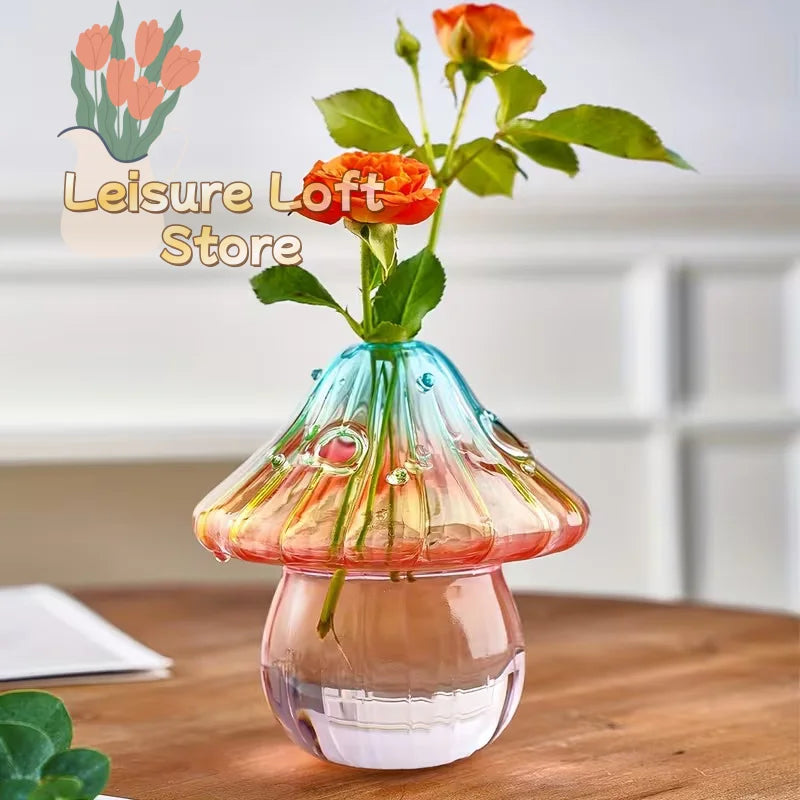 vase verre soufflé multicolore strié moderne décoration intérieure hydroponie aromathérapie centre table