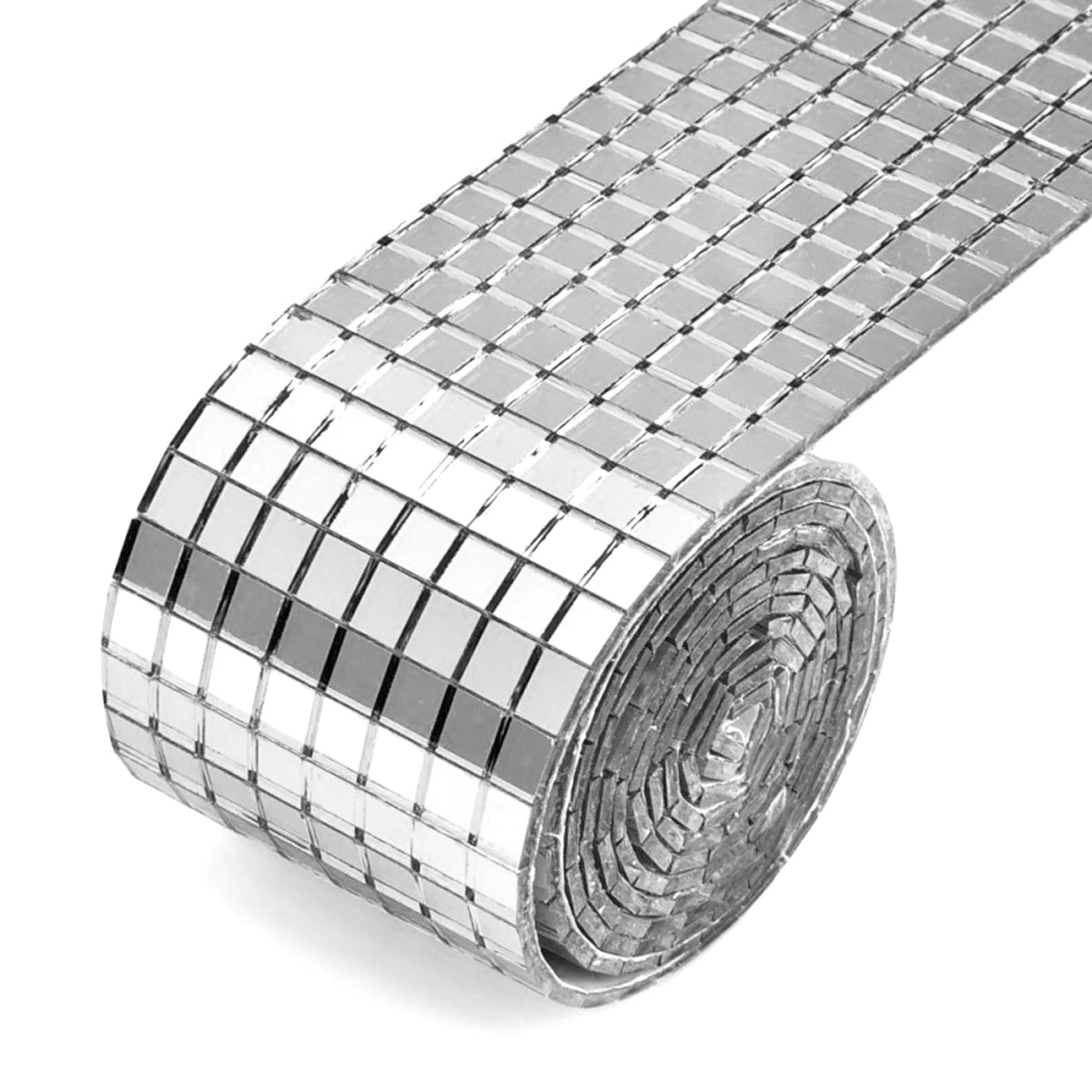 tuiles miroir argent adhésives modernes décoration intérieure 4cm 30cm 100cm 120cm festive