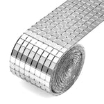 tuiles miroir argent adhésives modernes décoration intérieure 4cm 30cm 100cm 120cm festive
