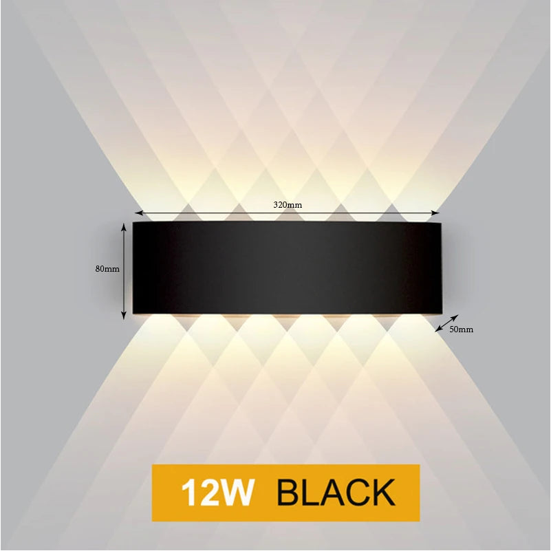 lampe murale moderne led blanc noir fixée mur éclairage quotidien 220v 110v 249 2000lm