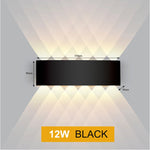 lampe murale moderne led blanc noir fixée mur éclairage quotidien 220v 110v 249 2000lm