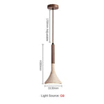 suspension lumineuse moderne pierre beige clair texture granulée opacité câble noir led 90 260v