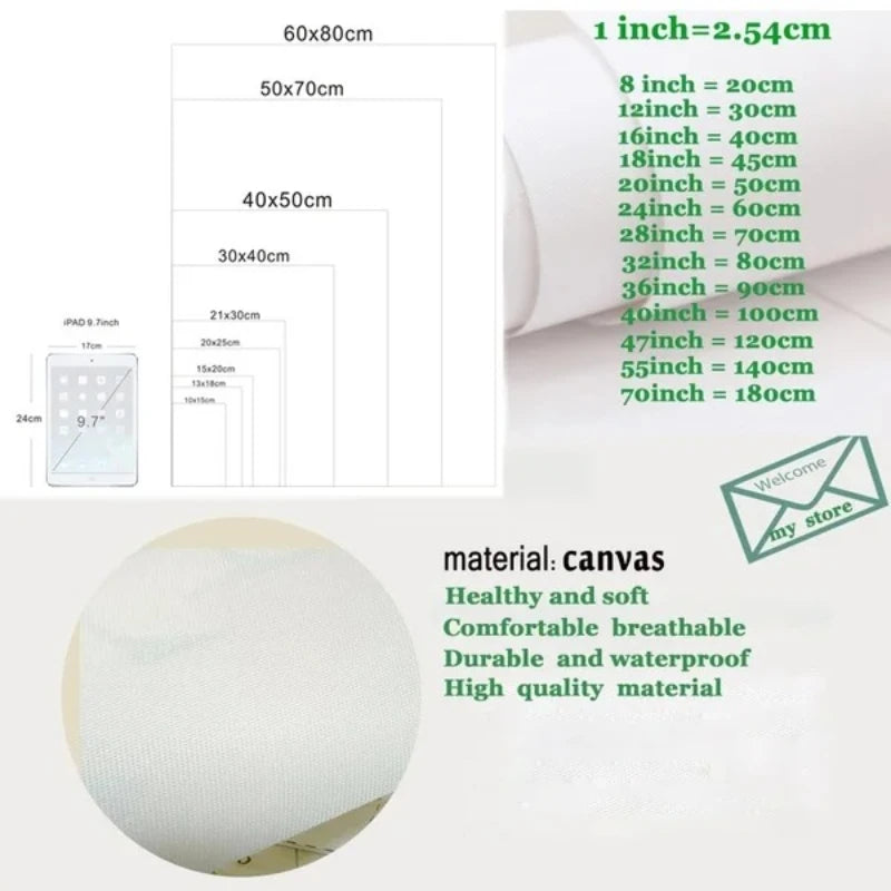 tableau abstrait impression toile couleurs vives forme rectangulaire sans cadre moderne deco mur chambre